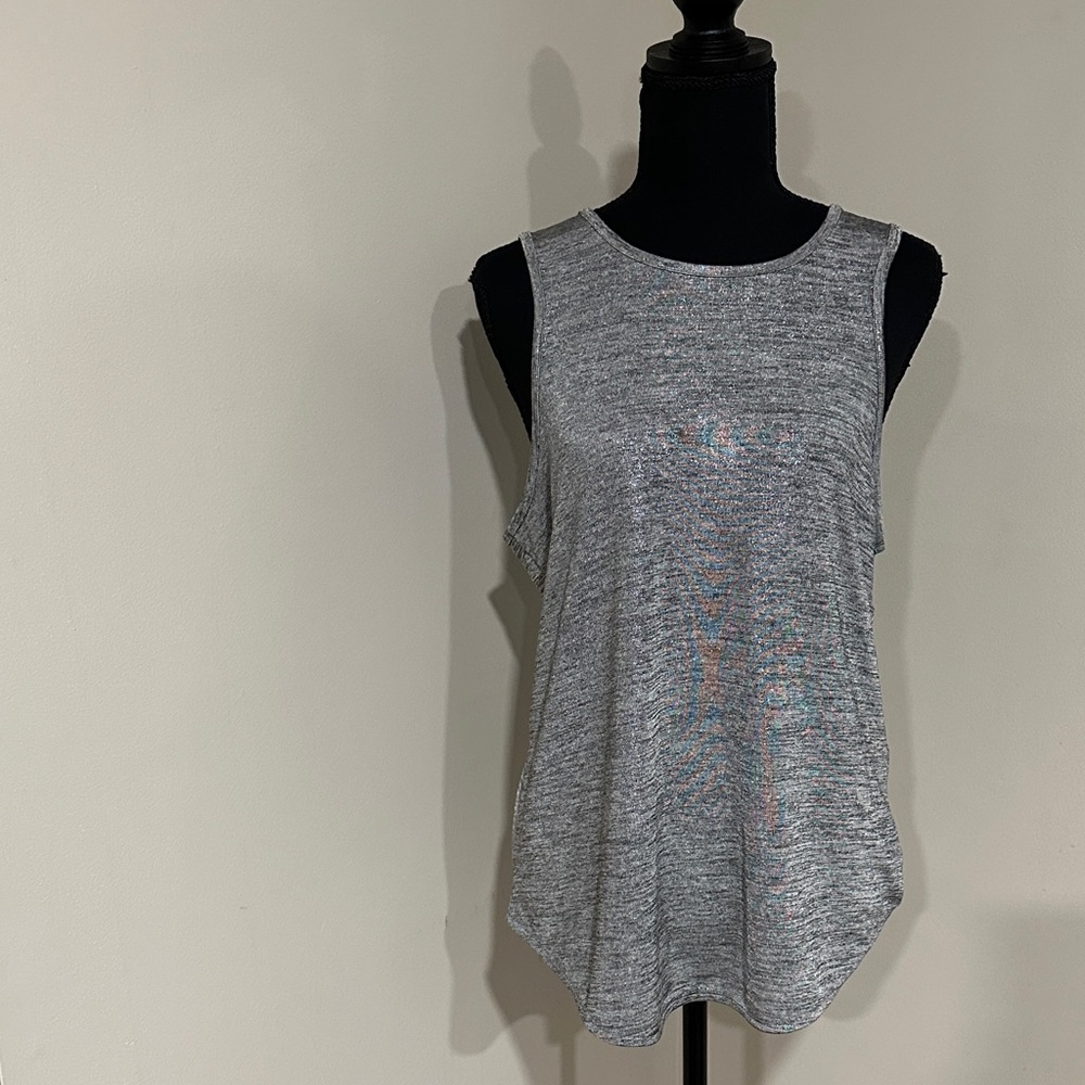 *A/X ARMANI EXCHANGE* Heather Gray Sleeveless Top Size Medium